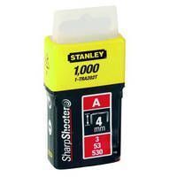 Скоби тип А висотою 4 мм, для степлера ручного Light Duty, в упаковці 1000 шт STANLEY 1-TRA202T