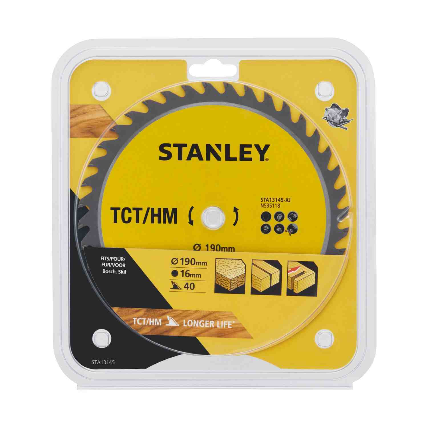 Диск пиляльний TCT/HM STANLEY STA13145
