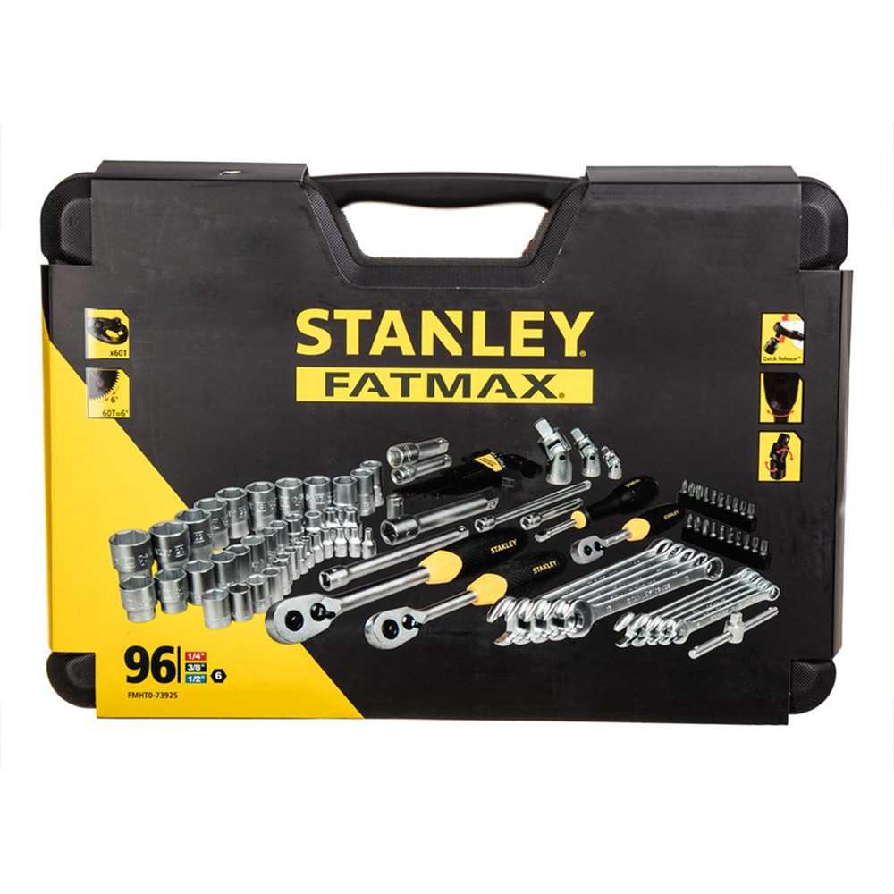 Набір інструментів FatMax,1/4-3/8-1/2, універсальний, 96 предметів. STANLEY FMHT0-73925