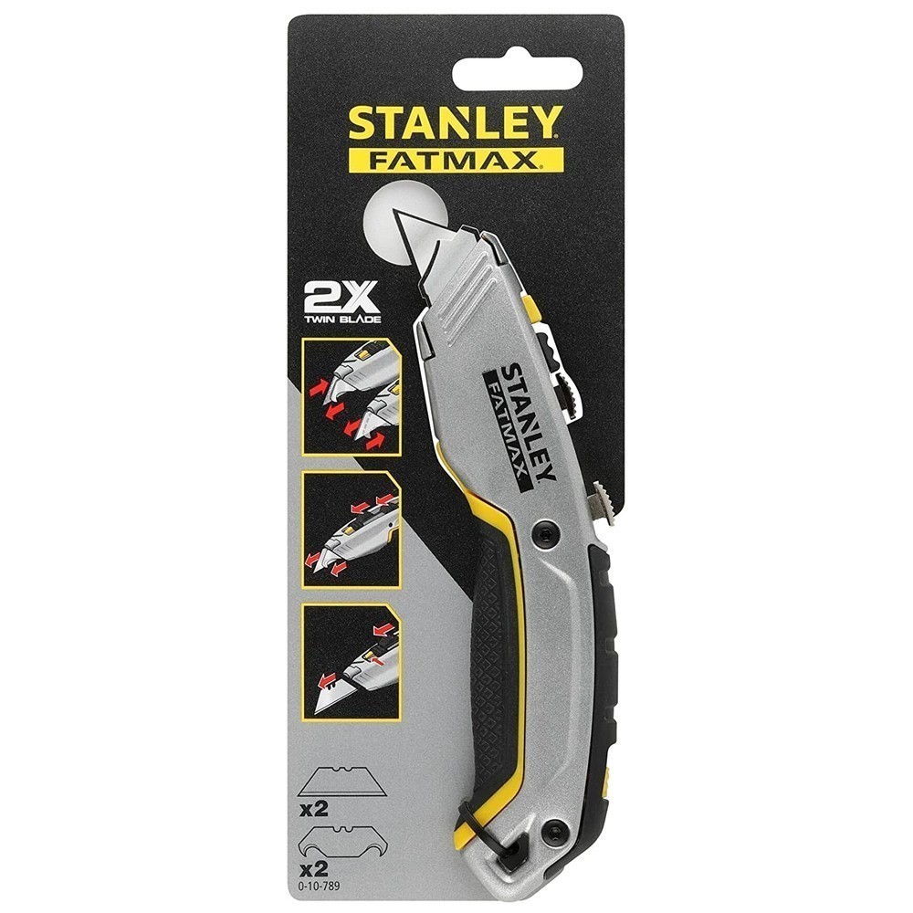 Ніж FatMax® Xtreme ™ довжиною 180 мм з двома висувними лезами для оздоблювальних робіт STANLEY 0-10-789