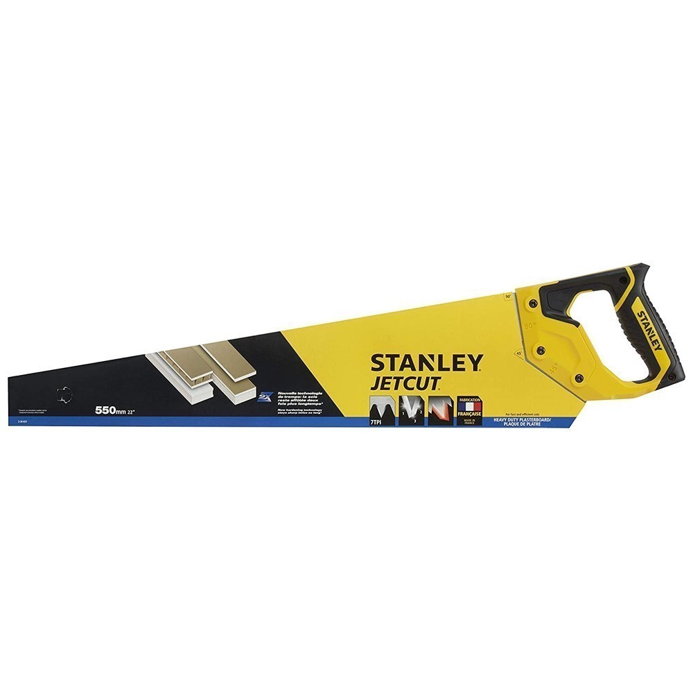 Ножівка Jet-Cut довжиною 550 мм для роботи по гіпсокартону STANLEY 2-20-037