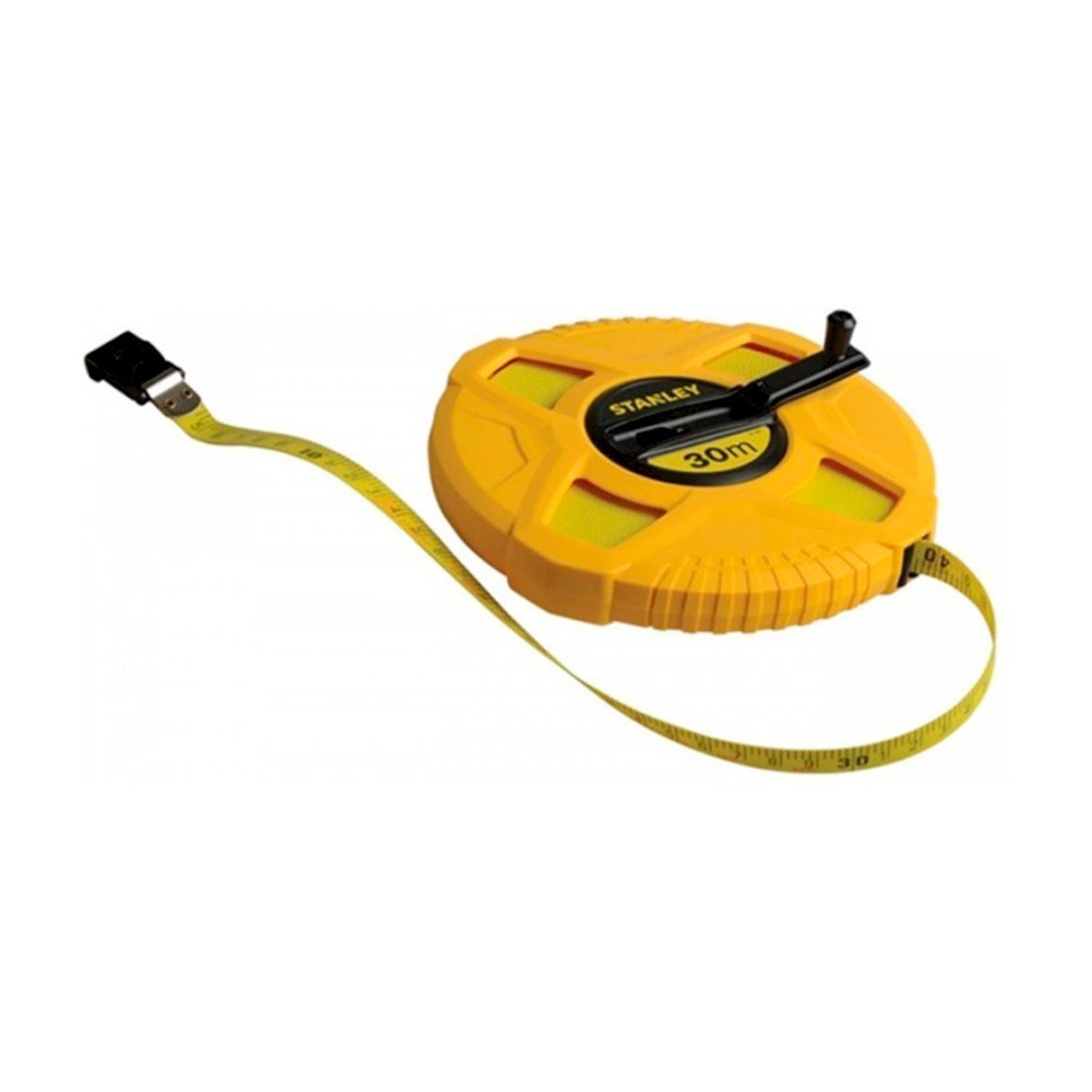 Рулетка вимірювальна FIBERGLASS довжиною 30 м, шириною 12,7 мм, в пластмасовому корпусі STANLEY 0-34-297