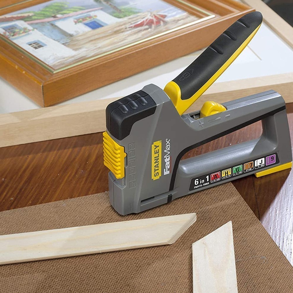 Степлер LIGHT DUTY / HEAVYDUTY / CABLE / BRADS TR75 FATMAX® 6 У 1 для всіх типів скоб STANLEY FMHT6-70868