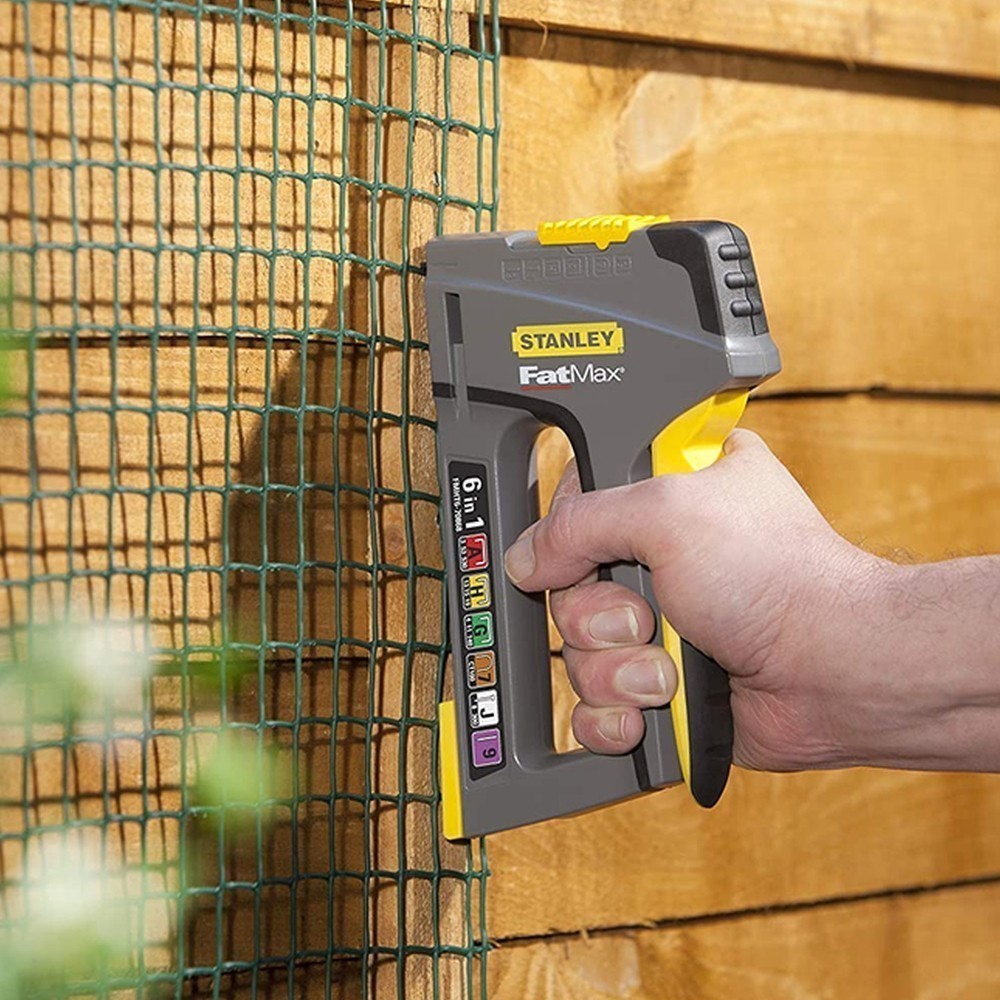 Степлер LIGHT DUTY / HEAVYDUTY / CABLE / BRADS TR75 FATMAX® 6 У 1 для всіх типів скоб STANLEY FMHT6-70868